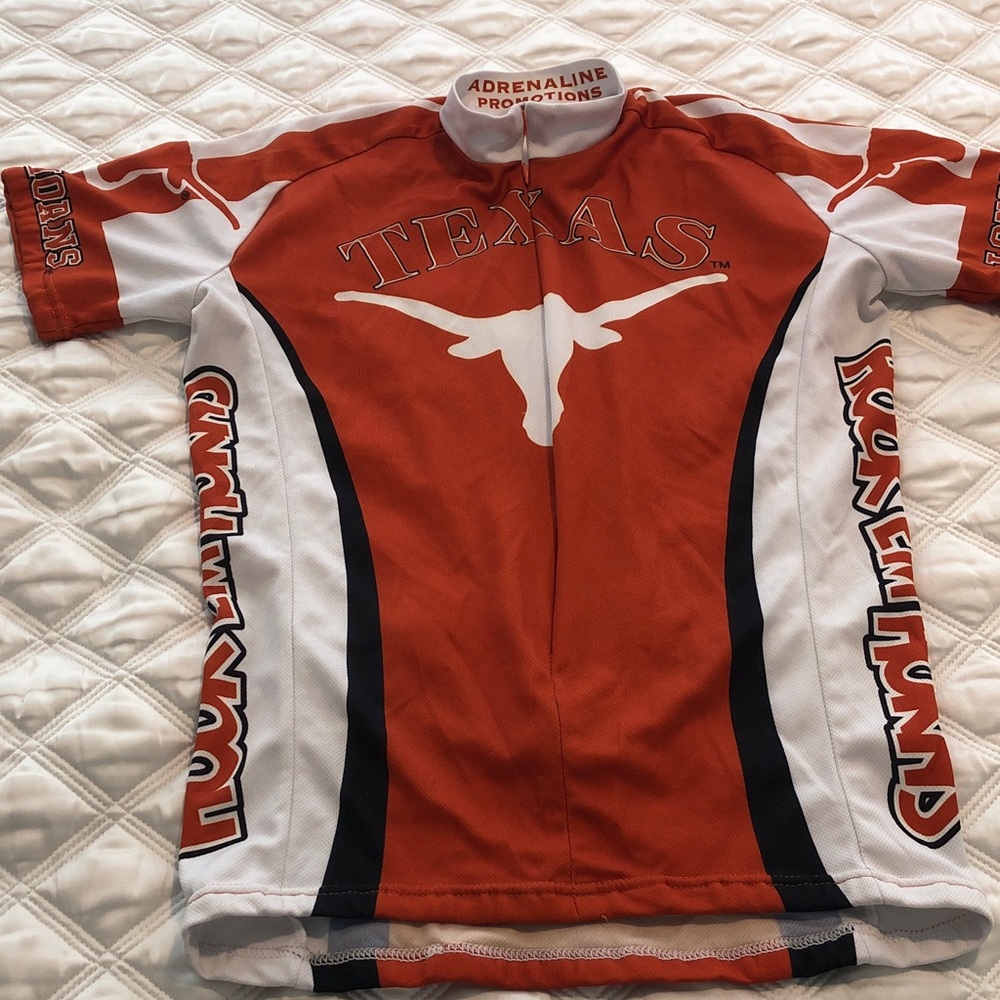 Vintage Adrenaline Promotions Texas Longhorns Cycling Jersey Adult Unisex Small